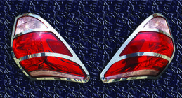 Toyota Rav 4 2006–2013 Baglygteafdækning 2006-2009 (2 stk., rustfrit stål) foto 3