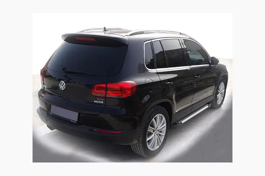 Volkswagen Tiguan 2007–2016 Sidetrin Allmond Grey (2 stk., aluminium) Image