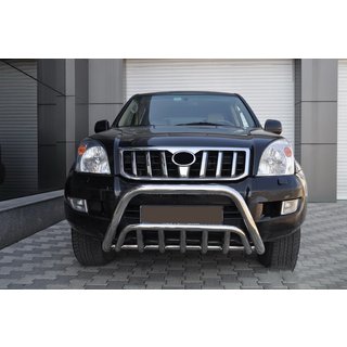 Lav frontbøjle WT002 (rustfrit stål) Toyota Land Cruiser Prado 120 2002–2009 foto 2