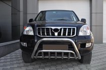 Toyota Land Cruiser Prado 120 2002–2009 Lav frontbøjle WT002 (rustfrit stål) foto 2