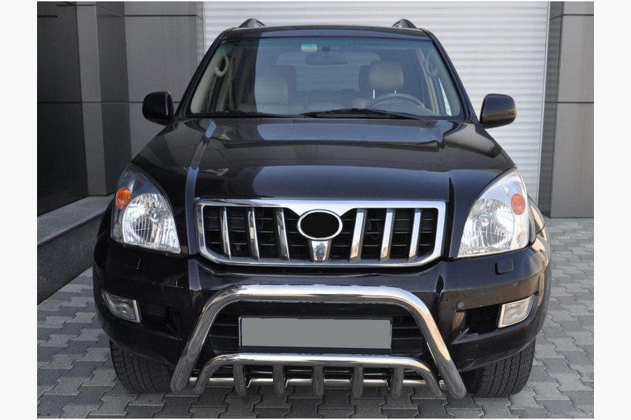 Toyota Land Cruiser Prado 120 2002–2009 Lav frontbøjle WT002 (rustfrit stål) Image
