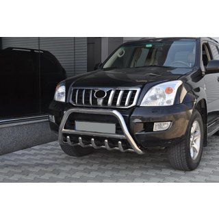 Lav frontbøjle WT003 (rustfrit stål) Toyota Land Cruiser Prado 120 2002–2009 foto 3