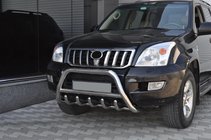 Toyota Land Cruiser Prado 120 2002–2009 Lav frontbøjle WT003 (rustfrit stål) foto 3