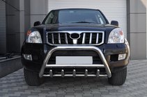 Toyota Land Cruiser Prado 120 2002–2009 Lav frontbøjle WT003 (rustfrit stål) foto 4