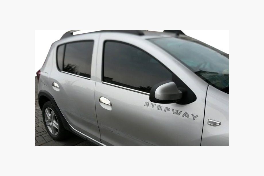 Renault Sandero 2013–2022 Dørgrebsdæksler (4 stk., rustfrit stål) OmsaLine - italiensk rustfrit stål Image