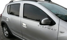 Dacia Sandero 2013–2020 Dørgrebsdæksler (4 stk., rustfrit stål) foto 2