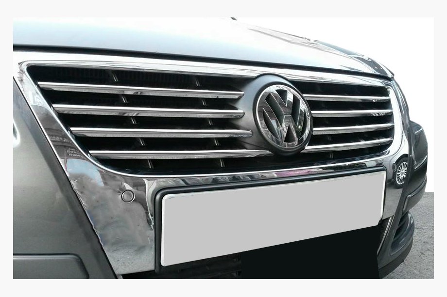Volkswagen Passat B6 2006–2012 Grilllister (8 stk., rustfrit stål) OmsaLine - italiensk rustfrit stål Image