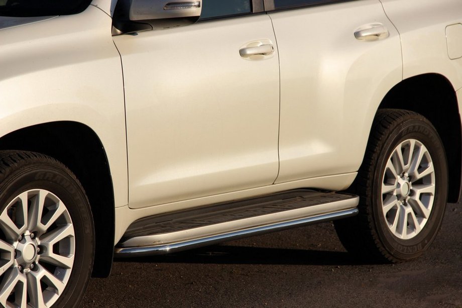 Toyota Land Cruiser Prado 120 2002–2009 Beskyttelse til sidetrin BB004 (2 stk., rustfrit stål) Image