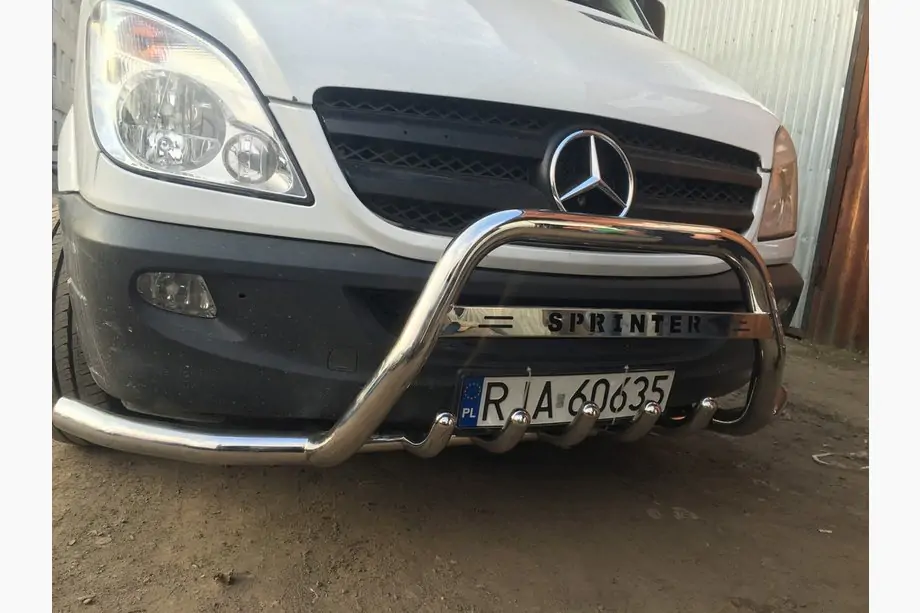 Mercedes Sprinter W906 2006–2018 Bullbar WT003-Plus (rustfrit stål) Foto 4
