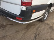 Mercedes Sprinter W906 2006–2018 Vinklede siderør bag baghjulet (2 stk., rustfrit stål) Ekstra lang foto 3
