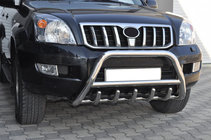 Toyota Land Cruiser Prado 120 2002–2009 Lav frontbøjle WT003 (rustfrit stål) foto 1