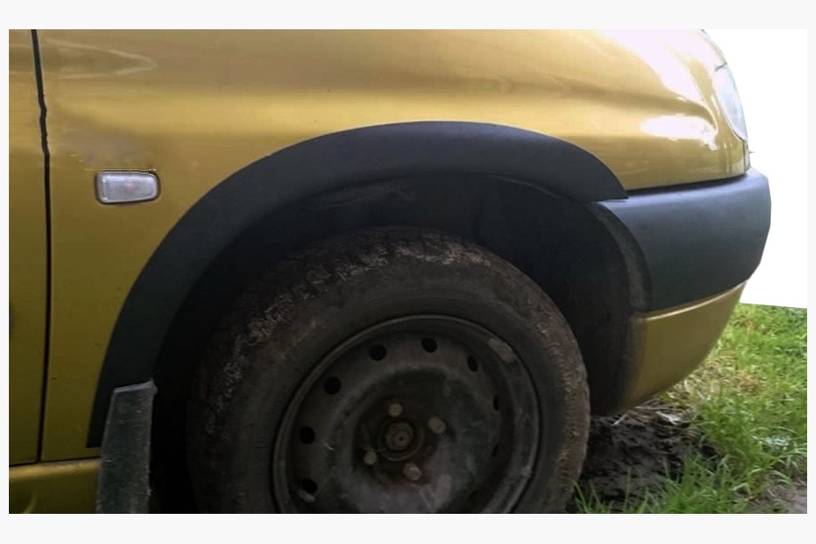 Peugeot Partner 1996–2008 Plast skærmkanter (4 stk., sorte) Image