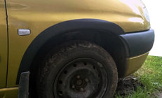 Peugeot Partner 1996–2008 Plast skærmkanter (4 stk., sorte) foto 1