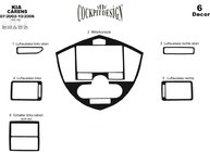 Kia Carens 1999–2012 Instrumentbordslister (2002-2006) Aluminium foto 3