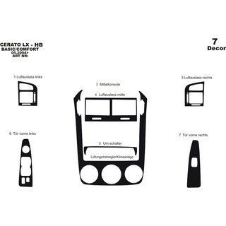 Instrumentbordbeklædning 2004-2006 (HB) Kia Cerato 1 2004–2009 foto 3