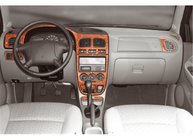 Kia Rio 2000–2005 Instrumentbordbeklaedning (2000-2002) Aluminium foto 2
