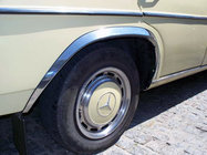 Mercedes W123 1975–1986 Skærmkantlister (4 stk., rustfrit stål) foto 6