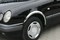 Mercedes E-class W210 1995–2002 Skærmkantlister (4 stk., rustfrit stål) foto 1
