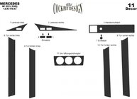 Mercedes W201 (190) 1982–1993 Instrumentbordslister (11 dele) Trælook foto 6