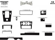 Mercedes C-klasse W202 1993–2001 Instrumentbordslister (1995-1997) Trælook foto 4