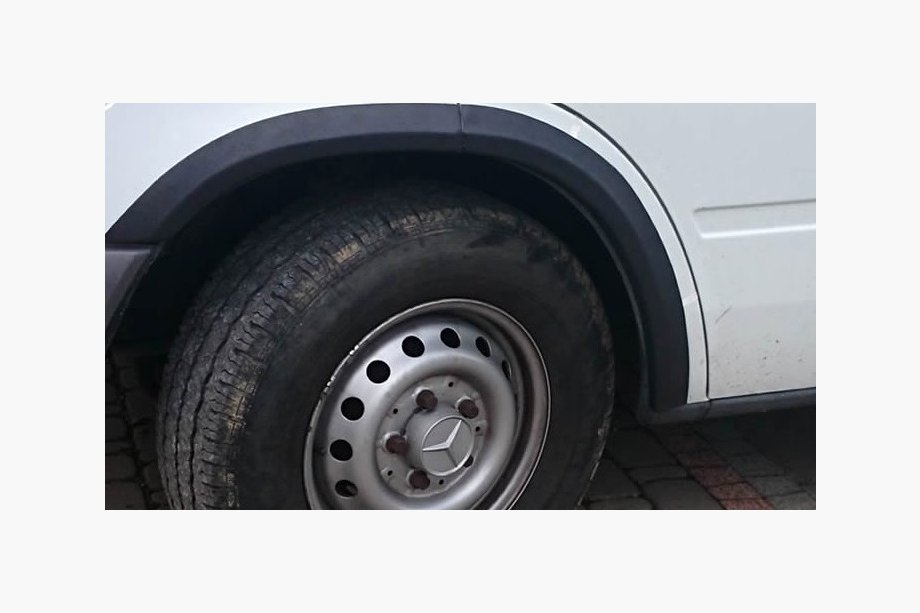 Mercedes Sprinter W901/902/903/904/905 1995–2006 Skærmkantslister (6 stk., sorte) Image