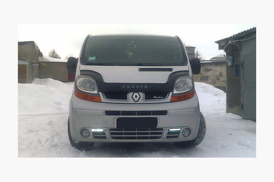 Renault Trafic 2001–2015 Lang stenslagsbeskytter til motorhjelm (VIP) Image