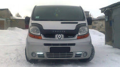 Renault Trafic 2001–2015 Lang stenslagsbeskytter til motorhjelm (VIP) foto 1