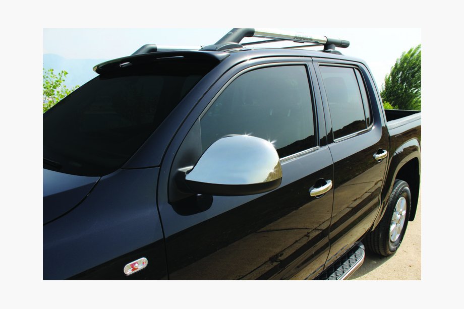 Volkswagen Amarok 2010–2022 Spejlkåber til sidespejle (2 stk., rustfrit stål) OmsaLine - Italiensk rustfrit stål Image