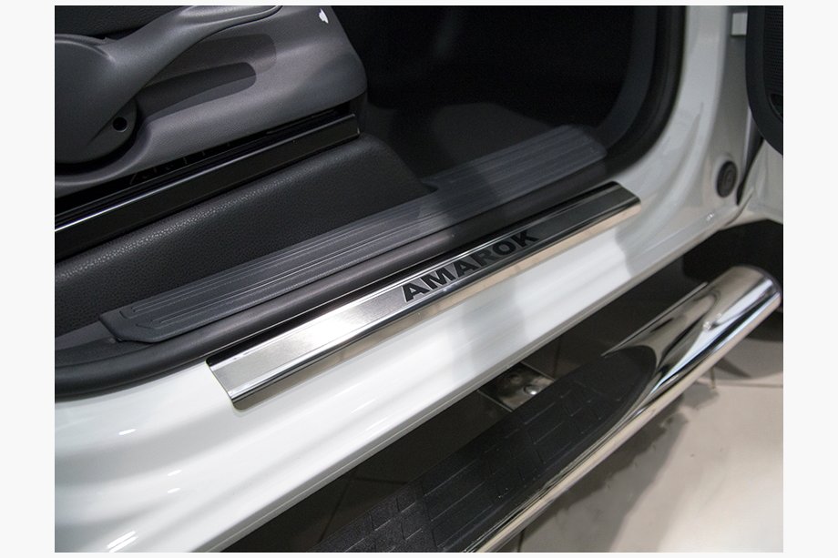 Volkswagen Amarok 2010–2022 Dørtrinslister Nathaniko (4 stk., rustfrit stål) Image