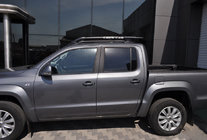 Mitsubishi L200 2006–2015 Sorte tagrælinger (med tværstænger) foto 3
