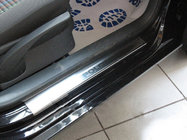 Volkswagen Polo 2001–2009 Dørtrinslister Nathaniko (4 stk., rustfrit stål) Standard - Lohmann tape, 0,5 mm foto 1