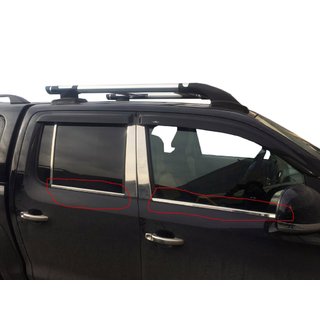 Vindueslister (4 stk., rustfrit stål) Volkswagen Amarok 2010–2022 foto 1