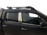 Volkswagen Amarok 2010–2022 Dørstolpe-lister (6 stk., rustfrit stål) foto 3