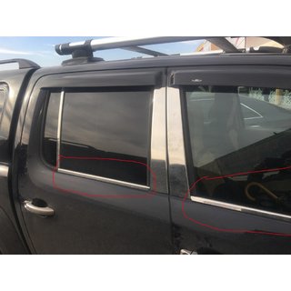 Vindueslister (4 stk., rustfrit stål) Volkswagen Amarok 2010–2022 foto 2