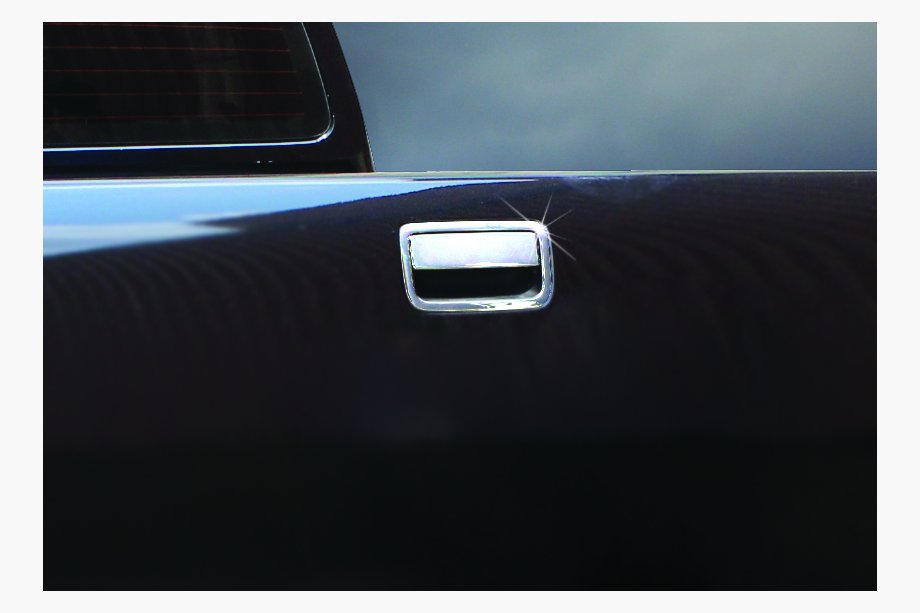 Volkswagen Amarok 2010–2022 Dæksel til bagklapgreb i rustfrit stål OmsaLine - italiensk rustfrit stål Image
