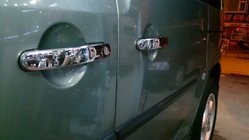 Volkswagen Caddy 2010–2015 Dørgrebsdæksler (rustfrit stål) Sæt med 4 stk. OmsaLine – italiensk rustfrit stål foto 5