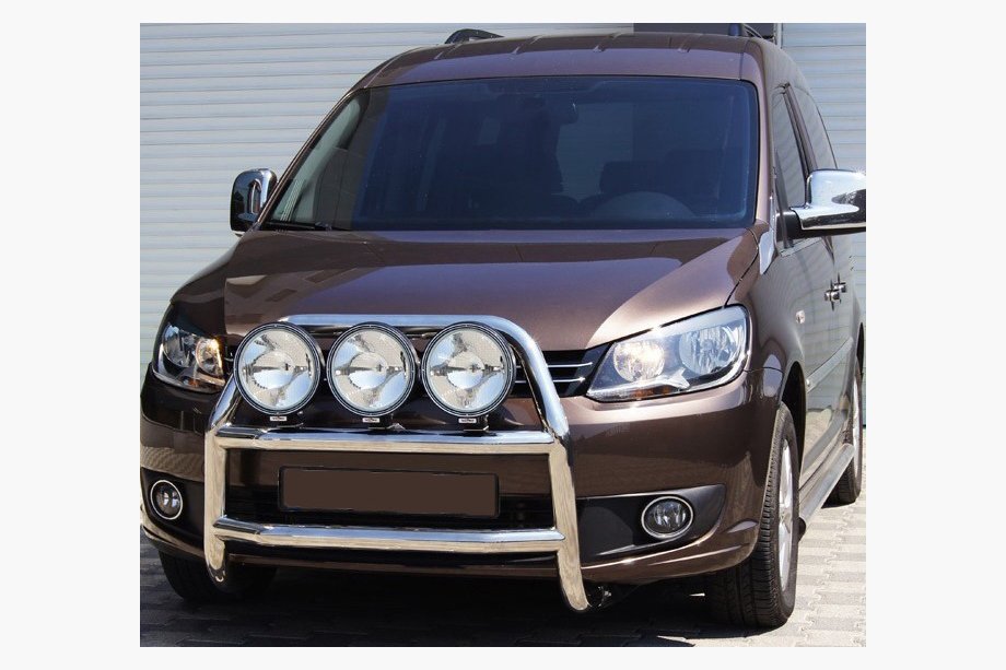 Volkswagen Caddy 2010–2015 Bullbar WT016 (Ø60 mm, rustfrit stål) Image