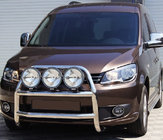 Volkswagen Caddy 2010–2015 Bullbar WT016 (Ø60 mm, rustfrit stål) foto 1