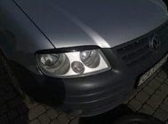 Volkswagen Caddy 2004–2010 Øjenlåg til forlygter (sort) foto 7