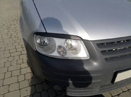 Volkswagen Caddy 2004–2010 Øjenlåg til forlygter (sort) foto 5