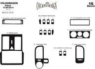 Volkswagen Polo 1994–2001 Instrumentbordlister (1999-2001) Carbon foto 3