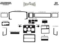 Volkswagen T4 Transporter 1990–2003 Instrumentbordbeklædning (1996-1999) Trælook foto 4