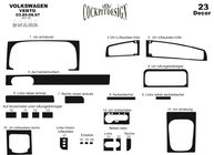 Volkswagen Vento 1992–1998 Instrumentbordbeklædning Aluminium foto 3