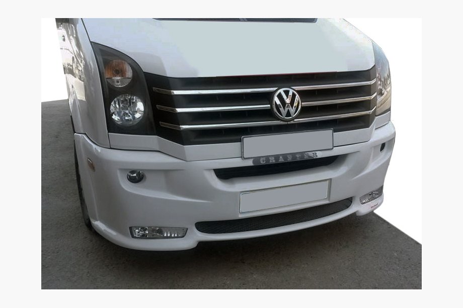 Volkswagen Crafter 2006–2016 Frontkofanger 2012↗ (Era med skrå kant, til lakering) Image