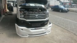 Volkswagen Crafter 2006–2016 Frontkofanger 2012↗ (Era med skrå kant, til lakering) foto 4