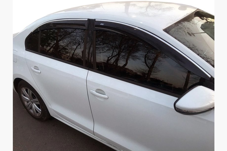 Volkswagen Jetta 2011–2018 Vindafvisere med kromliste (4 stk., Niken) Image