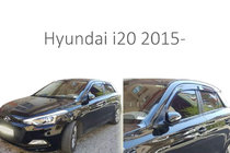 Hyundai I-20 2014–2020 Vindafvisere til sideruder (4 stk., Perflex) foto 1