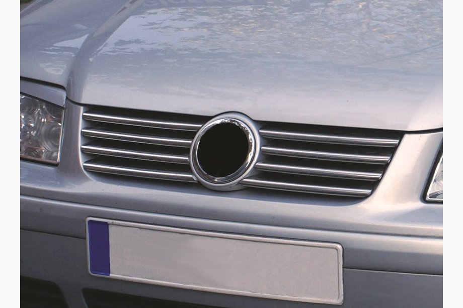 Volkswagen Bora 1998–2004 NEDSAT! Kromlister til grill (6 stk., rustfrit stål) Image