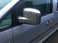 Volkswagen Caddy 2010–2015 Krom spejlkapper (2 stk.) Poleret rustfrit stål foto 5