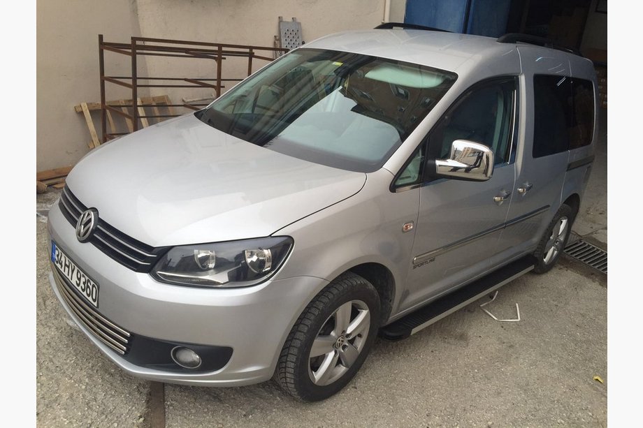 Volkswagen Caddy 2015–2020 Krom spejldæksler Variant 1 (2 stk.) Poleret rustfrit stål Foto 2